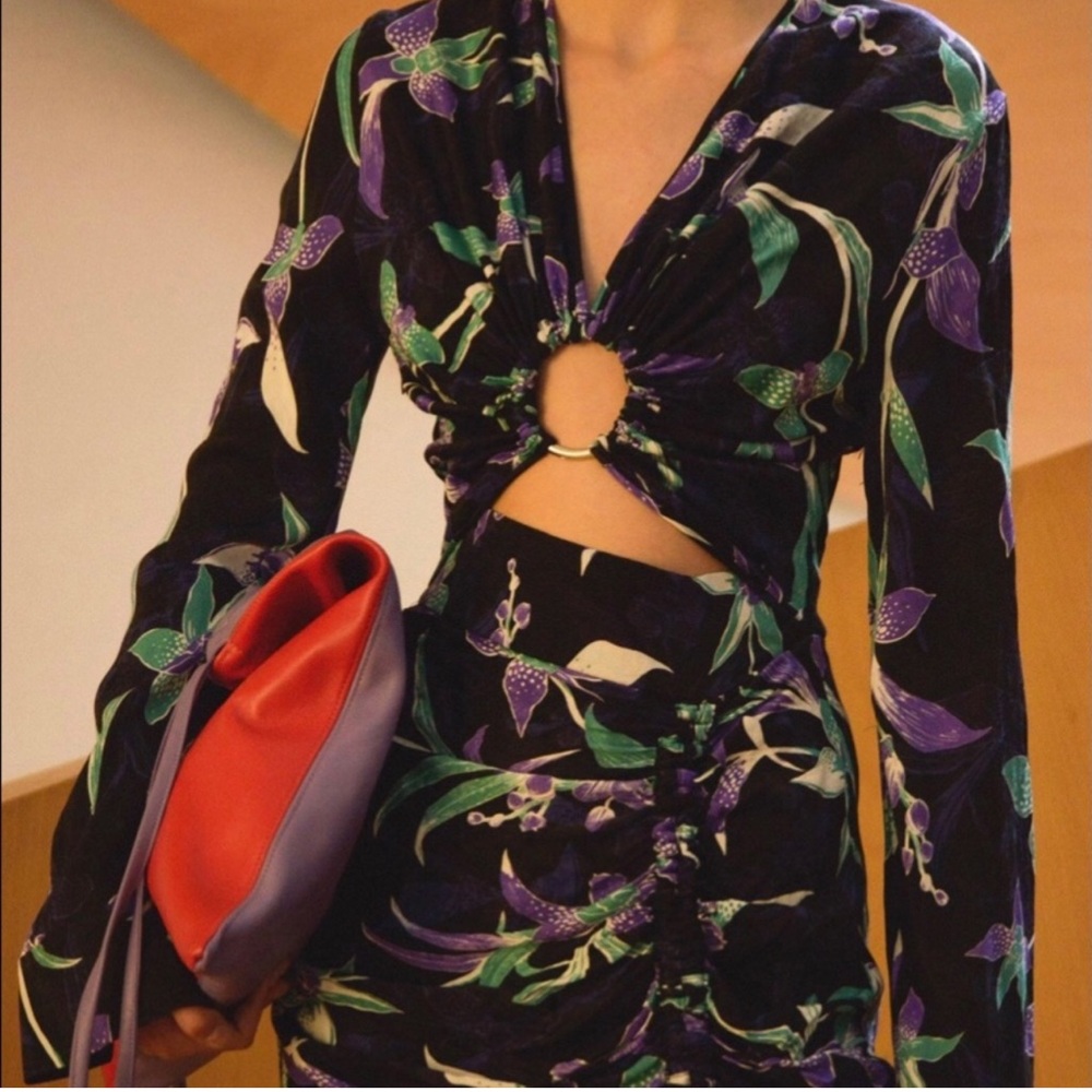 materiel cut out lily dress